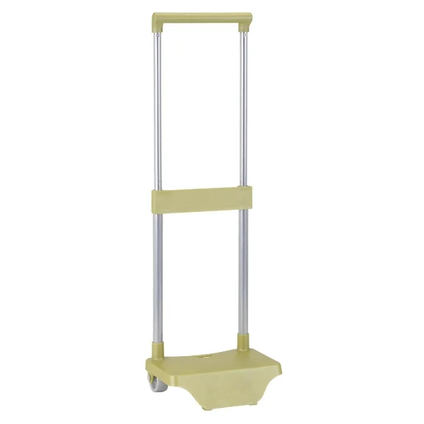 Safta Carro Portamochilas - Sujecion Universal - Ruedas de PVC - Material Resistente - 26x10x34cm - Color Verde