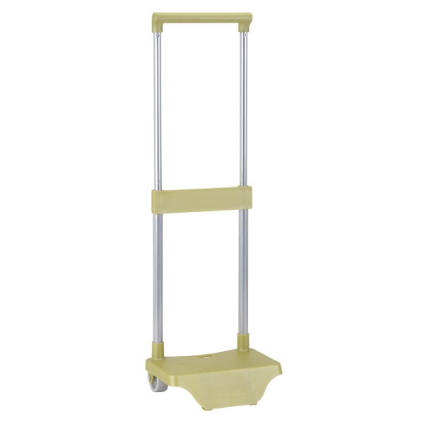 Safta Carro Portamochilas - Sujecion Universal - Ruedas de PVC - Material Resistente - 26x10x34cm - Color Verde