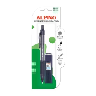 Alpino Dot Pack con Portaminas 0,5mm + Bote de Minas - Agarre Comodo - Color Azul Oscuro