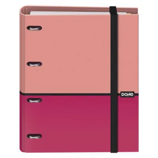 Dohe Cuaderno de Notas - 35mm - Cubierta en Carton Forrado con Papel Impreso a Todo Color y Plastificado Brillo - Mecanismo de 4 Anillas Mixtas Niqueladas - Interior de 100 Hojas en Papel Of