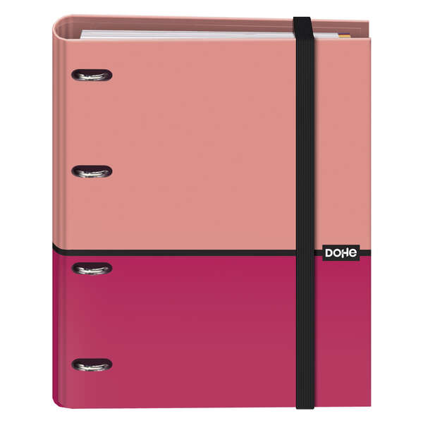 Dohe Cuaderno de Notas - 35mm - Cubierta en Carton Forrado con Papel Impreso a Todo Color y Plastificado Brillo - Mecanismo de 4 Anillas Mixtas Niqueladas - Interior de 100 Hojas en Papel Of