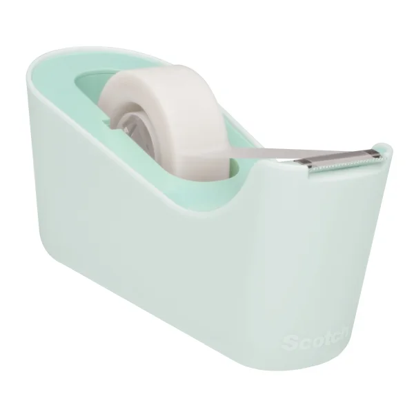 Scotch Dispensador de Cinta Adhesiva - para Cintas de hasta 19mm x 33m - Incluye Cinta Adhesiva - Color Menta