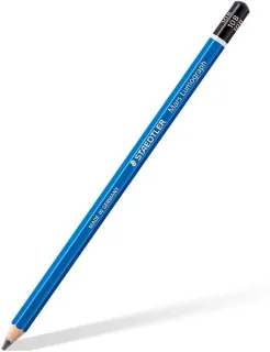 Staedtler Mars Lumograph 100 Lapiz de Grafito Hexagonal - Mina 10B - Resistencia a la Rotura - Madera de Bosques Sostenibles · Pack de 12 uds.