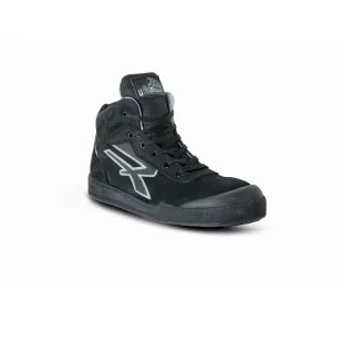 Upower Andy S ESD Calzado de Seguridad Altos - Talla 35 - Piel Nabuk Hidrofuga, Transpirables, Suela Antideslizante, Certificacion ESD, Plantilla Anatomica, Punta AirToe, Sistema Antiperfora