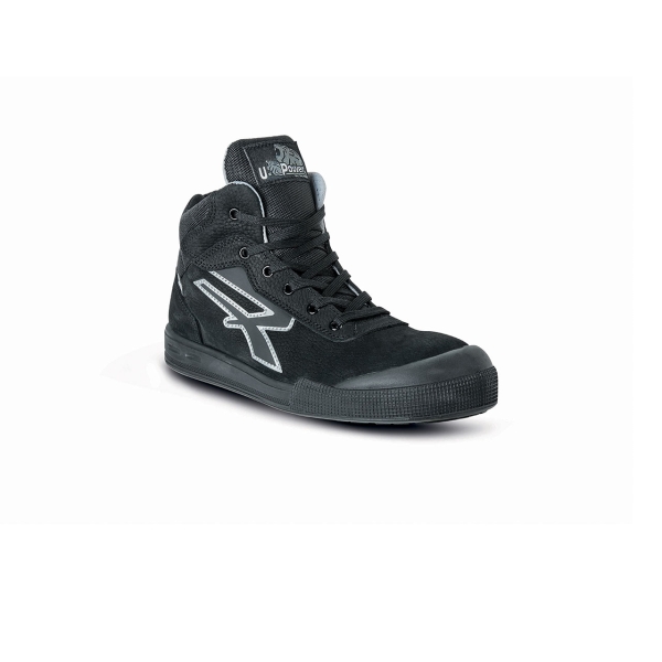 Upower Andy S ESD Calzado de Seguridad Altos - Talla 35 - Piel Nabuk Hidrofuga, Transpirables, Suela Antideslizante, Certificacion ESD, Plantilla Anatomica, Punta AirToe, Sistema Antiperfora
