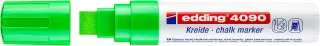 Edding 4090 Rotulador de Tiza Liquida - Punta Biselada - Trazo entre 4 y 15mm - Olor Neutro - Color Verde Claro · Pack de 5 uds.