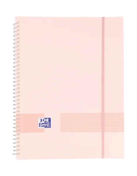 Oxford Live & Go A4 Carpeta de Fundas - Tapa de Plastico Opaco - Espiral de 40 Fundas - Color Rosa Chicle · Pack de 10 uds.