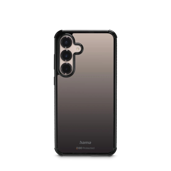 Hama Extreme Protect Funda para Samsung Galaxy S25 - Antideslizante - Policarbonato - Proteccion D3O - Bordes Elevados - Color Negro