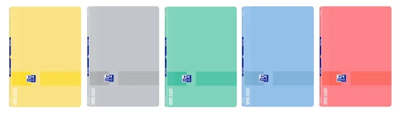 Oxford & You Openflex Write&Erase A4 Libreta Grapada - Tapa de Plastico Resistente - 1 Linea con 2 Margenes - 48 Hojas de Papel de Alta Calidad - Colores Surtidos · Pack de 10 uds.