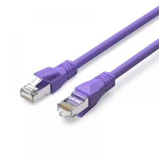 Vention Cable de Red Cat.6a SFTP - Longitud 0.5m - Velocidad hasta 10Gbps - 26AWG - Cubierta de PVC - Blindaje Multicapa - Color Morado