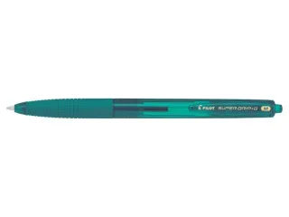 Pilot Boligrafo de Bola Retractil SuperGrip G - Punta Redonda 1.0mm - Trazo 0.4mm - Tinta de Aceite - Grip Ergonomico - Color Verde Bosque · Pack de 12 uds.