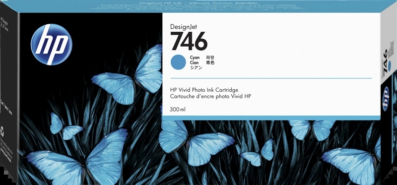 HP 746 Cyan Cartucho de Tinta Original - P2V80A