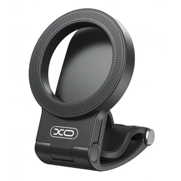 XO C191 Soporte de Coche para Smartphone - Salpicadero - Giro 95º - Dispositivos de 4 a 7" - Plegable - ABS y Acero Inoxidable - 80x58x63mm - Color Negro