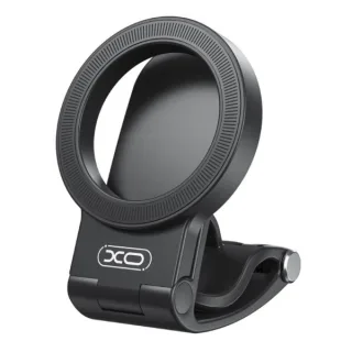 XO C191 Soporte de Coche para Smartphone - Salpicadero - Giro 95º - Dispositivos de 4 a 7" - Plegable - ABS y Acero Inoxidable - 80x58x63mm - Color Negro