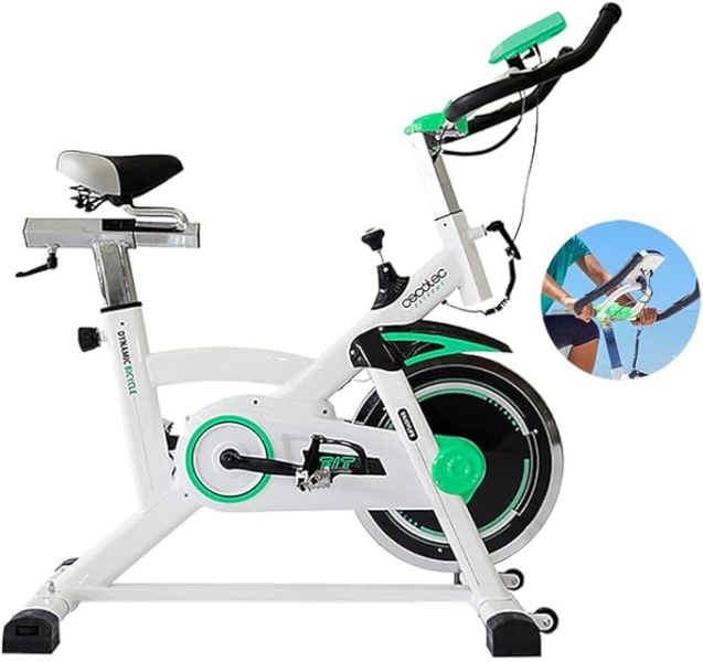 Cecotec Extreme X Bicicleta Estatica con Volante de 16kg - Transmision por Correa - Pantalla LCD Multifuncion - Manillar Regulable - Sillin Ajustable y Ergonomico - Resistencia Variable - Co