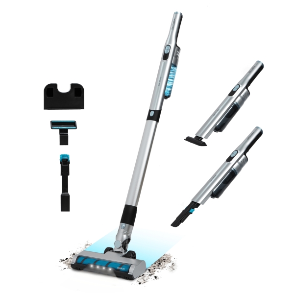 Cecotec Scoba 2100 Jalisco Aspiradora de Escoba Vertical 2 en 1 - 210W - 20KPa de Succion - Ultraligero - Autonomia hasta 45min - Accesorios Multifuncion - Modos Eco y Turbo - Color Negro y