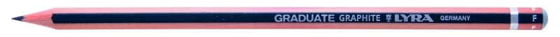 Lyra Graduate Lapiz de Grafito - Hexagonal - Graduacion F - Color Gris Oscuro · Pack de 12 uds.