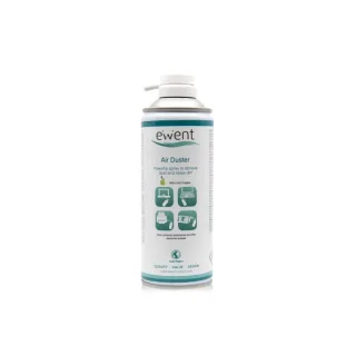 Ewent Spray de Aire Comprimido - Aroma a Manzana - Aplicador para Zonas Dificiles - Color Transparente
