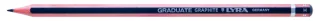 Lyra Graduate Lapiz de Grafito - Hexagonal - Graduacion H - Color Gris Oscuro · Pack de 12 uds.