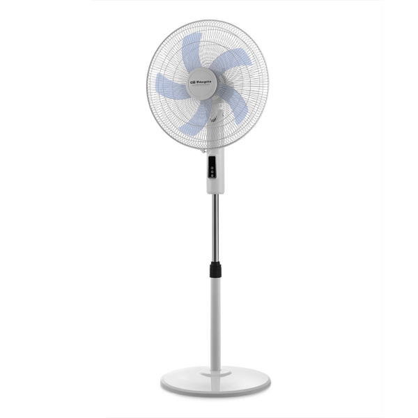 Orbegozo SF 1240 Ventilador de Pie - 3 Velocidades - 45W - Gran Caudal de Aire - Funcion Oscilante - Cabezal Inclinable - Altura Regulable - Panel Tactil - Temporizador Hasta 12 Horas - Mand