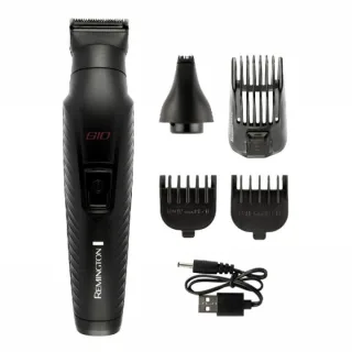 Remington G10 Graphite Kit Barbero Cortapelo - 10 en 1 - Cuchillas de Precision Recubiertas de Grafito - Bateria Recargable - Autonomia Hasta 40 min