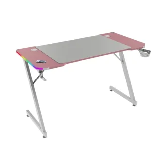 Mars Gaming MGD-X120RGB Mesa Gaming - Iluminacion ARGB con Mando - Soportes Auriculares y Bebidas - Alfombrilla XXL - Estructura Acero - 120x60x1.5cm - Acabado en Fibra de Carbono - Color Bl