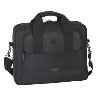 Safta F.C.Barcelona Premium Maletin para Portatil hasta 15.6" - Bolsillo para Tablet - Organizadores - Bandolera Ajustable - Asas Forradas - Sistema para Candado - 11L - 400x90x330mm - Color