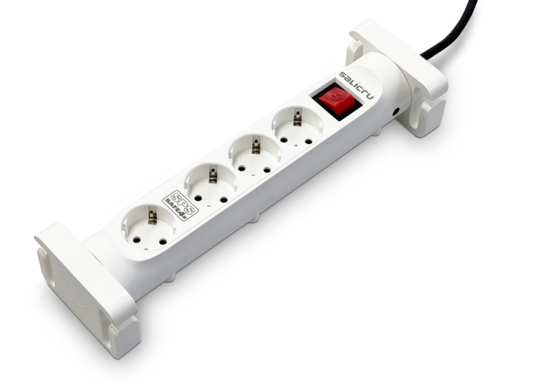 Salicru Regleta SPS SAFE 4S Protectores Electricos Activos de Ultima Generacion - 4 Tomas Schuko - Color Blanco