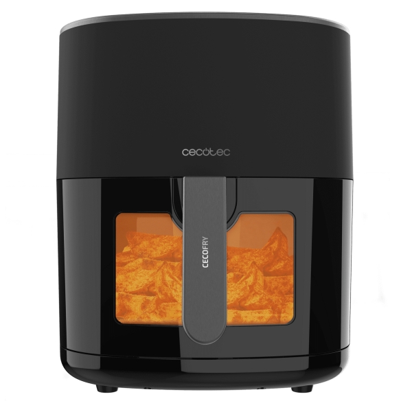 Cecotec Cecofry Fantastik Window 6500 Freidora sin Aceite - 1700W - Capacidad 6.5L - Ventana de Visualizacion - 9 Menus Preconfigurados - Rango de 80 a 200°C - Panel Tactil Multifuncion - Co