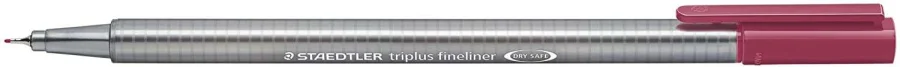 Staedtler Triplus Fineliner 334 Rotulador de Punta Fina - Trazo de 0.3mm - Tinta Base de Agua - Color Rojo Oscuro · Pack de 10 uds.
