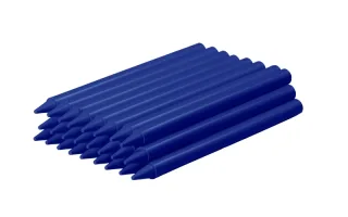 Jovi Plasticolor Estuche de 25 Ceras Plasticas - Resistentes - No Manchan - Agradable de Rayar - Acabado Brillante - Gran Duracion - Mezclables - Color Azul