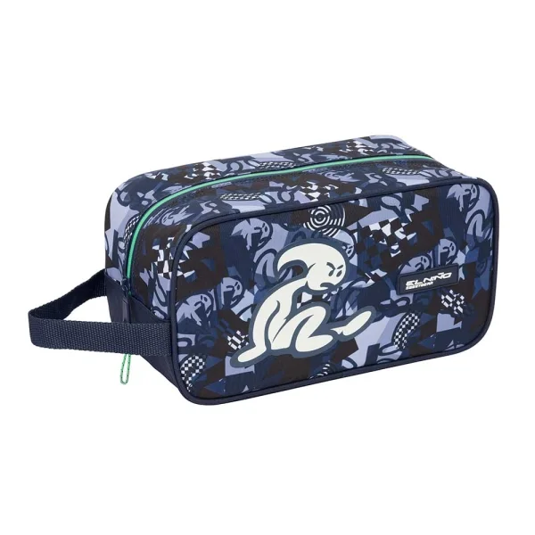 Safta el Niño Navy Zapatillero - Asa Lateral - 6L - Resistente y Duradero - 290x140x150mm - Color Azul Marino