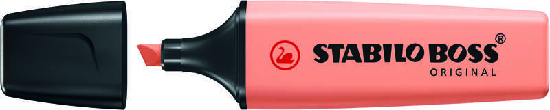 Stabilo Boss 70 Pastel Rotulador Marcador Fluorescente - Trazo entre 2 y 5mm - Recargable - Tinta con Base de Agua - Color Melocoton Sedoso · Pack de 10 uds.