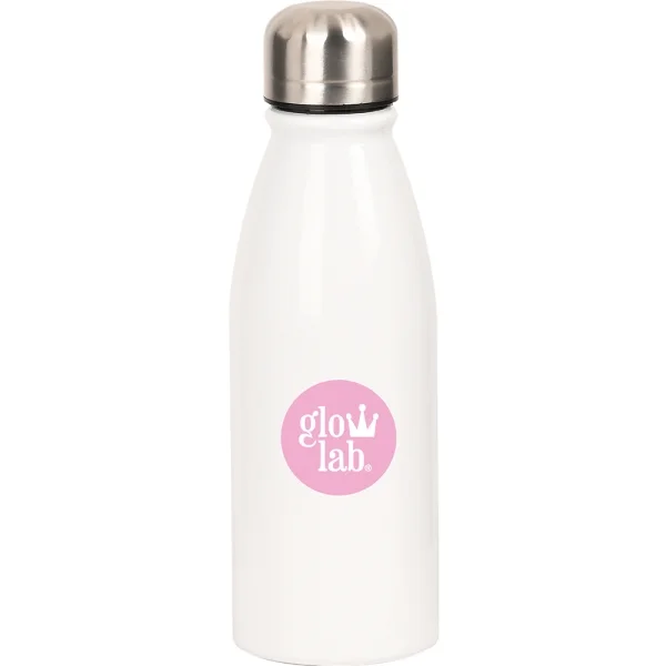 Safta Glowlab Amazing Botella Metalica de 500ml - 60x240mm - Color Blanco