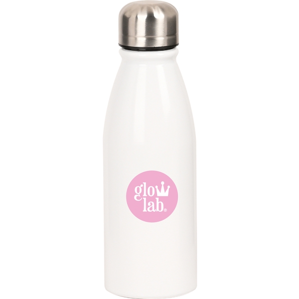 Safta Glowlab Amazing Botella Metalica de 500ml - 60x240mm - Color Blanco