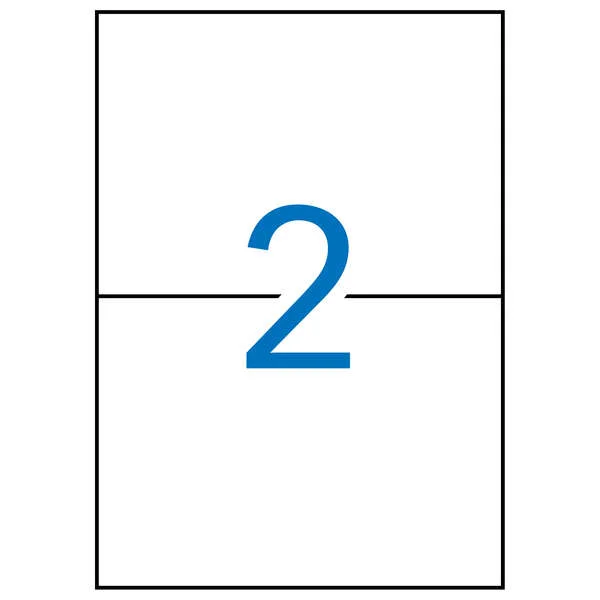 Apli Etiquetas Blancas Removibles 210.0 x 148.0mm 100 Hojas