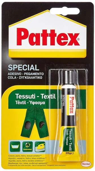 Pattex Pegamento Transparente Especial Textil 20gr - Resistente a Lavados y Planchado - Para todo tipo de Tejidos