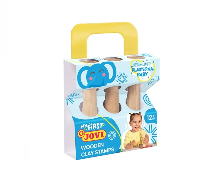 Jovi My First Plastilina Kit de Modelaje con 3 Estampadores de Madera