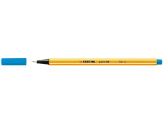 Stabilo Point 88 Rotulador de Punta Fina de Fibra - Trazo de 0.4 mm - Tinta con Base de Agua - Color Azul · Pack de 10 uds.