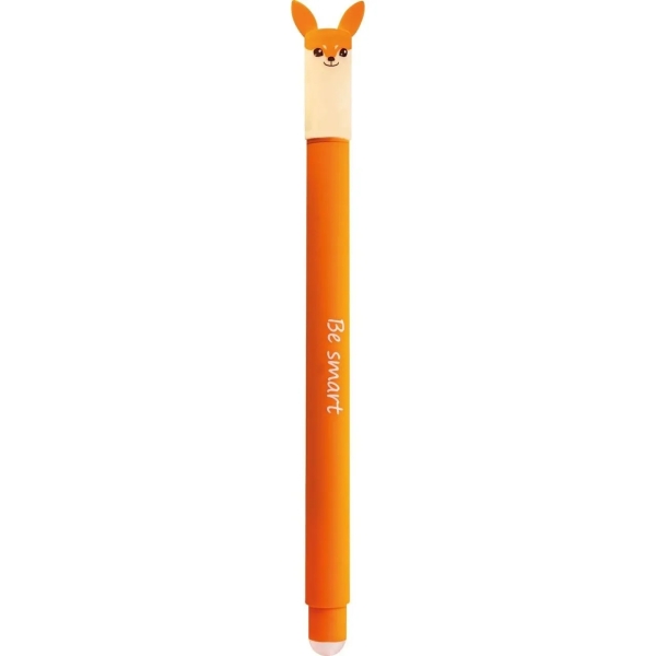 Eberhard Faber Animal Erase It! Boligrafo Borrable Tinta Gel Azul - Trazo 0.7mm - Tacto Soft - Diseño Zorro · Pack de 6 uds.