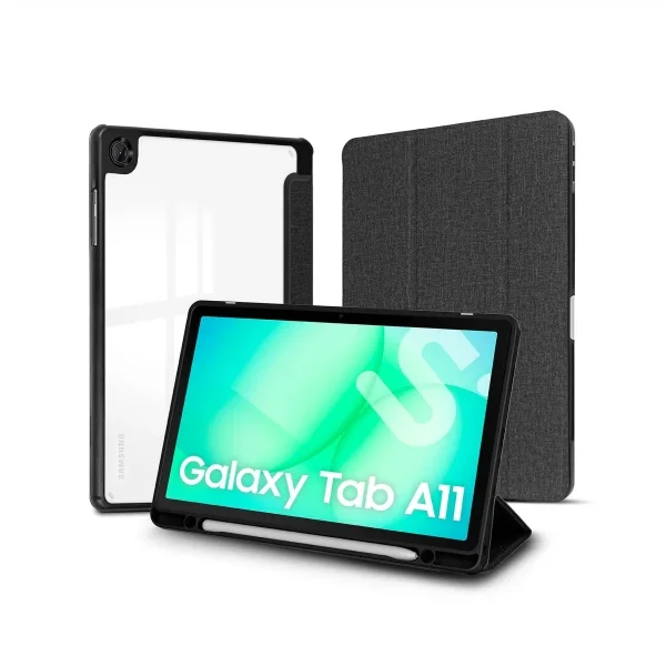 Subblim Clear Shock Funda para Samsung Galaxy Tab A11 8,7" - Antigolpes - Funcion Atril - Color Negro