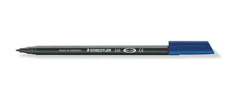 Staedtler Noris 326 Rotulador de Punta Fina - Trazo 1mm Aprox - Tina Base de Agua - Color Negro · Pack de 10 uds.