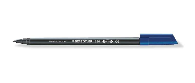 Staedtler Noris 326 Rotulador de Punta Fina - Trazo 1mm Aprox - Tina Base de Agua - Color Negro · Pack de 10 uds.