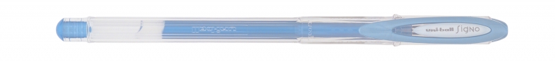 Uni-ball Signo Noble Metal UM-120NM Boligrafo de Tinta Gel - Punta de Bola 0.8mm - Tinta Resistente al Agua y Luz - Escribe en Papel Negro y Blanco - Color Azul · Pack de 12 uds.