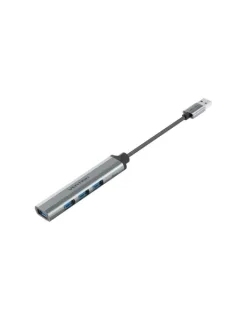 Vention Mini Hub USB 4 en 1 - Cable USB-A de 15cm - 4xUSB-A - Velocidad hasta 5Gbps - Color Gris
