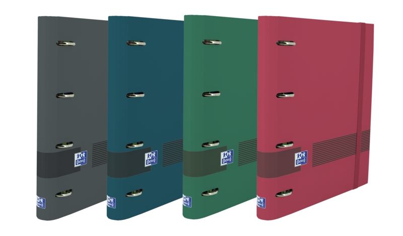 Oxford & You A4+ Europeanbinder - Tapa Extradura - Lomo 45mm - Anillas 4Dx35mm - Recambio 5x5 - Pizarra Write & Erase - Regla con Indices Removibles · Pack de 10 uds.
