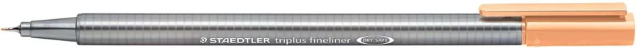 Staedtler Triplus Fineliner 334 Rotulador de Punta Fina - Trazo de 0.3mm - Tinta Base de Agua - Color Naranja Claro · Pack de 10 uds.