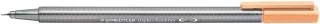 Staedtler Triplus Fineliner 334 Rotulador de Punta Fina - Trazo de 0.3mm - Tinta Base de Agua - Color Naranja Claro · Pack de 10 uds.