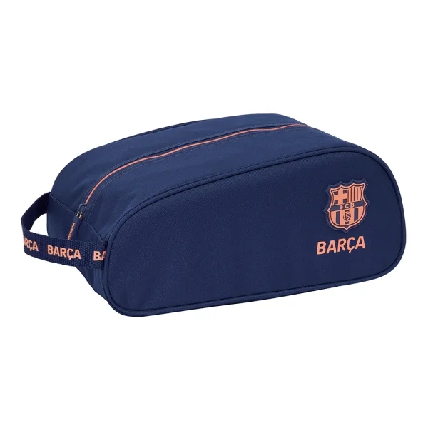 Safta F.C.Barcelona 2ª Equipacion Zapatillero - Compartimento Ovalado con Cremallera - Asa Lateral - 9.18L - 340x180x150mm - Color Azul Marino