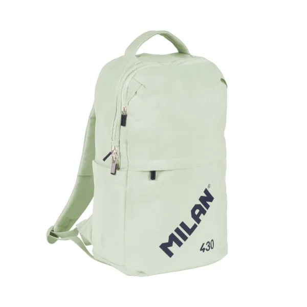 Milan 430 Since 1918 Mochila 15L - Compartimento para Portatiles hasta 14" - Cierre de Seguridad - 42x28x15cm - Color Menta